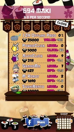 Sushi Clickers screenshot 3