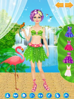 Tropical Princess - Makeup and Dressup Salon Game screenshot 2