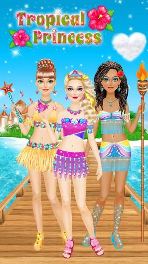 Tropical Princess - Makeup and Dressup Salon Game screenshot 3