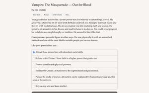 Vampire: The Masquerade - Out for Blood screenshot 1