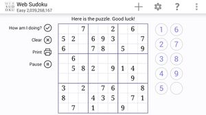Web Sudoku screenshot 3