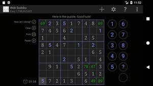 Web Sudoku screenshot 4