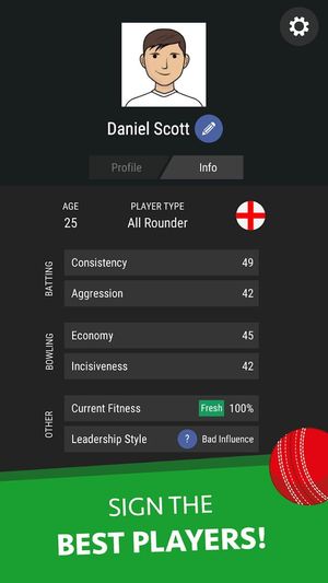 Wicket Cricket Manager screenshot 1